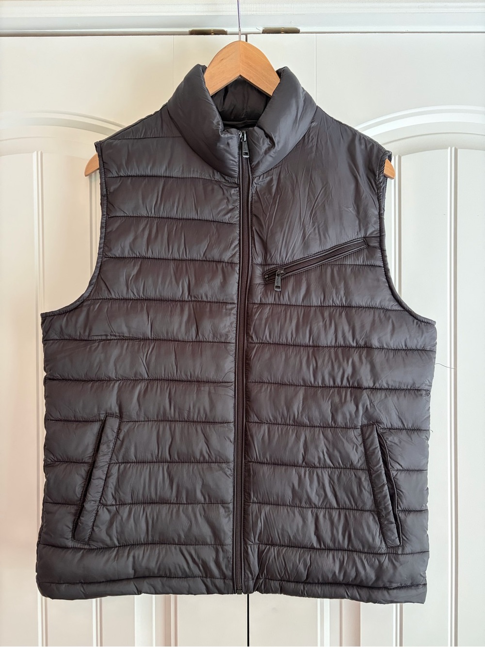 Cole Haan Signature Puffer Vest Men's Size Medium Black Lightweight Full Zip